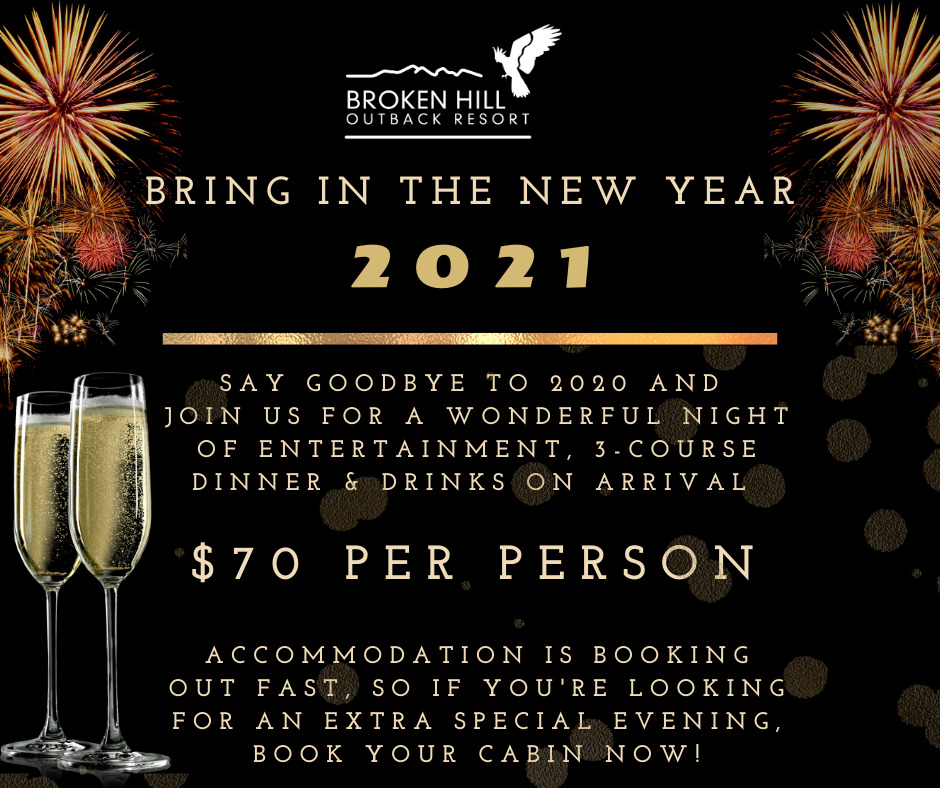 New Years Eve Dinner 2020 Broken Hill Outback Resort